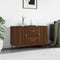vidaXL - Dressoir - 100x36x60 - cm - bewerkt - hout - bruin - eikenkleur