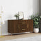 vidaXL - Dressoir - 100x36x60 - cm - bewerkt - hout - bruin - eikenkleur