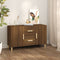 vidaXL - Dressoir - 100x36x60 - cm - bewerkt - hout - bruin - eikenkleur