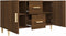 vidaXL - Dressoir - 100x36x60 - cm - bewerkt - hout - bruin - eikenkleur