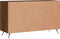 vidaXL - Dressoir - 100x36x60 - cm - bewerkt - hout - bruin - eikenkleur
