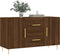 vidaXL - Dressoir - 100x36x60 - cm - bewerkt - hout - bruin - eikenkleur