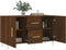 vidaXL - Dressoir - 100x36x60 - cm - bewerkt - hout - bruin - eikenkleur