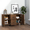 vidaXL - Dressoir - 100x36x60 - cm - bewerkt - hout - bruin - eikenkleur