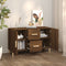 vidaXL - Dressoir - 100x36x60 - cm - bewerkt - hout - bruin - eikenkleur