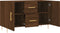 vidaXL - Dressoir - 100x36x60 - cm - bewerkt - hout - bruin - eikenkleur