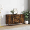 vidaXL - Dressoir - 100x36x60 - cm - bewerkt - hout - gerookt - eikenkleurig