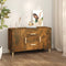 vidaXL - Dressoir - 100x36x60 - cm - bewerkt - hout - gerookt - eikenkleurig