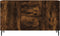 vidaXL - Dressoir - 100x36x60 - cm - bewerkt - hout - gerookt - eikenkleurig