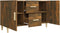 vidaXL - Dressoir - 100x36x60 - cm - bewerkt - hout - gerookt - eikenkleurig
