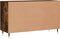 vidaXL - Dressoir - 100x36x60 - cm - bewerkt - hout - gerookt - eikenkleurig