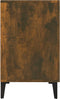 vidaXL - Dressoir - 100x36x60 - cm - bewerkt - hout - gerookt - eikenkleurig