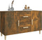 vidaXL - Dressoir - 100x36x60 - cm - bewerkt - hout - gerookt - eikenkleurig