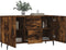 vidaXL - Dressoir - 100x36x60 - cm - bewerkt - hout - gerookt - eikenkleurig