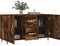 vidaXL - Dressoir - 100x36x60 - cm - bewerkt - hout - gerookt - eikenkleurig