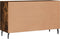 vidaXL - Dressoir - 100x36x60 - cm - bewerkt - hout - gerookt - eikenkleurig