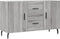 vidaXL - Dressoir - 100x36x60 - cm - bewerkt - hout - grijs - sonoma - eikenkleurig