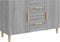 vidaXL - Dressoir - 100x36x60 - cm - bewerkt - hout - grijs - sonoma - eikenkleurig