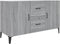 vidaXL - Dressoir - 100x36x60 - cm - bewerkt - hout - grijs - sonoma - eikenkleurig