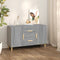 vidaXL - Dressoir - 100x36x60 - cm - bewerkt - hout - grijs - sonoma - eikenkleurig