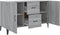 vidaXL - Dressoir - 100x36x60 - cm - bewerkt - hout - grijs - sonoma - eikenkleurig