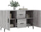 vidaXL - Dressoir - 100x36x60 - cm - bewerkt - hout - grijs - sonoma - eikenkleurig