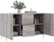 vidaXL - Dressoir - 100x36x60 - cm - bewerkt - hout - grijs - sonoma - eikenkleurig