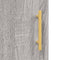 vidaXL - Dressoir - 100x36x60 - cm - bewerkt - hout - grijs - sonoma - eikenkleurig