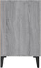 vidaXL - Dressoir - 100x36x60 - cm - bewerkt - hout - grijs - sonoma - eikenkleurig