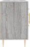 vidaXL - Dressoir - 100x36x60 - cm - bewerkt - hout - grijs - sonoma - eikenkleurig