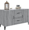 vidaXL - Dressoir - 100x36x60 - cm - bewerkt - hout - grijs - sonoma - eikenkleurig