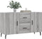 vidaXL - Dressoir - 100x36x60 - cm - bewerkt - hout - grijs - sonoma - eikenkleurig