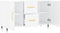 vidaXL - Dressoir - 100x36x60 - cm - bewerkt - hout - hoogglans - wit