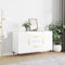 vidaXL - Dressoir - 100x36x60 - cm - bewerkt - hout - hoogglans - wit