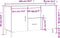 vidaXL - Dressoir - 100x36x60 - cm - bewerkt - hout - hoogglans - wit