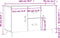 vidaXL - Dressoir - 100x36x60 - cm - bewerkt - hout - hoogglans - wit