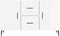 vidaXL - Dressoir - 100x36x60 - cm - bewerkt - hout - hoogglans - wit
