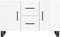 vidaXL - Dressoir - 100x36x60 - cm - bewerkt - hout - hoogglans - wit