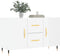 vidaXL - Dressoir - 100x36x60 - cm - bewerkt - hout - hoogglans - wit