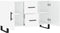 vidaXL - Dressoir - 100x36x60 - cm - bewerkt - hout - hoogglans - wit