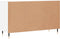 vidaXL - Dressoir - 100x36x60 - cm - bewerkt - hout - hoogglans - wit