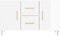 vidaXL - Dressoir - 100x36x60 - cm - bewerkt - hout - hoogglans - wit