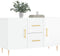 vidaXL - Dressoir - 100x36x60 - cm - bewerkt - hout - hoogglans - wit