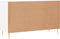 vidaXL - Dressoir - 100x36x60 - cm - bewerkt - hout - hoogglans - wit