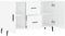 vidaXL - Dressoir - 100x36x60 - cm - bewerkt - hout - hoogglans - wit