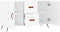 vidaXL - Dressoir - 100x36x60 - cm - bewerkt - hout - hoogglans - wit