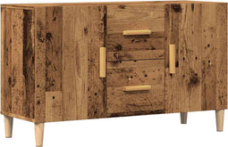 vidaXL - Dressoir - 100x36x60 - cm - bewerkt - hout - oud - houtkleurig