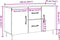 vidaXL - Dressoir - 100x36x60 - cm - bewerkt - hout - oud - houtkleurig