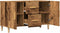 vidaXL - Dressoir - 100x36x60 - cm - bewerkt - hout - oud - houtkleurig