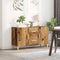 vidaXL - Dressoir - 100x36x60 - cm - bewerkt - hout - oud - houtkleurig